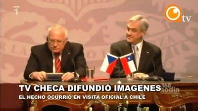 El presidente checo, ante las cámaras. El presidente checo, ante las cámaras.