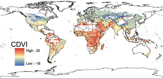 Mapa de la vulnerabilidad humana al cambio climático