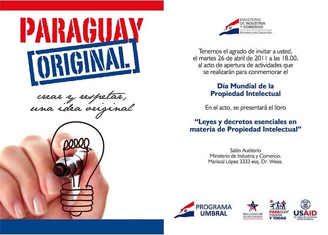 Celebración por el Día Mundial de la Propiedad Intelectual (Paraguay), programa