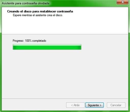 Cómo crear un disco para restablecer contraseña en Windows 7 para tener una copia de emergencia