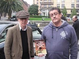 Javier Rubiera, autor Bubok, con Woody Allen