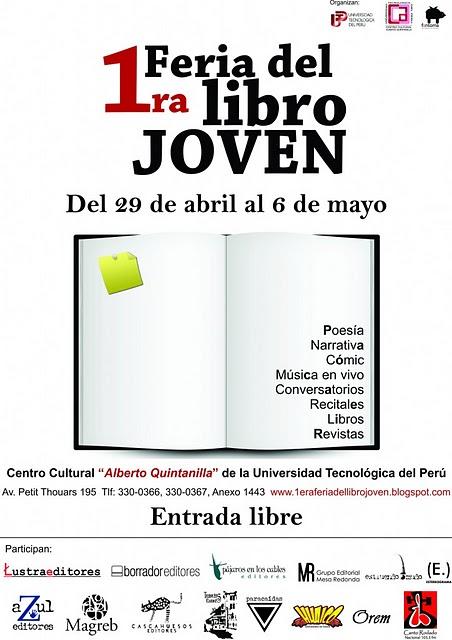 1era Feria del libro joven de Lima, Programa de actividades