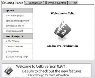 Celtx 2.9 Celtx 2.9