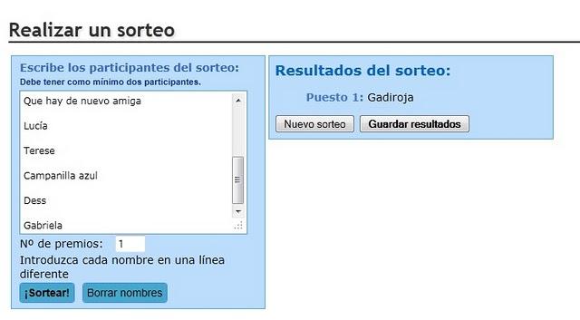 Lista de Participantes y Resultados de los Sorteos. Lista de Participantes y Resultados de los Sorteos.