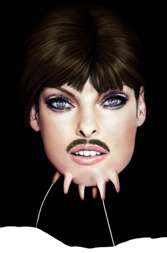 Linda Evangelista by SAUL ZANOLARI