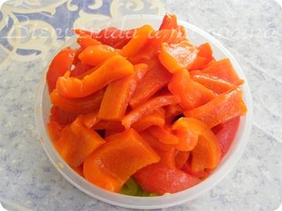 Tacktouka, ensalada de pimientos tradicional Tacktouka, ensalada de pimientos tradicional
