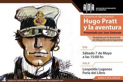 HUGO PRATT Y LA AVENTURA: Documental en la Feria del Libro HUGO PRATT Y LA AVENTURA: Documental en la Feria del Libro