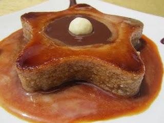 FLAN DE PERAS CON SALSA DE CHOCOLATE FLAN DE PERAS CON SALSA DE CHOCOLATE