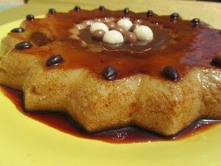 FLAN DE PERAS CON SALSA DE CHOCOLATE FLAN DE PERAS CON SALSA DE CHOCOLATE