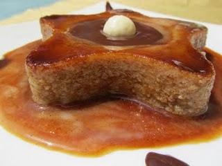 FLAN DE PERAS CON SALSA DE CHOCOLATE FLAN DE PERAS CON SALSA DE CHOCOLATE