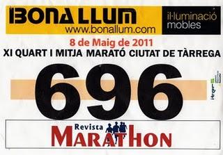 XI Media Maratón Ciutat de Tàrrega - Un entreno de calidad mucho más duro de lo esperado.....!! XI Media Maratón Ciutat de Tàrrega - Un entreno de calidad mucho más duro de lo esperado.....!!