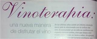 Vinoterapia: Una nueva manera de disfrutar del vino Vinoterapia: Una nueva manera de disfrutar del vino