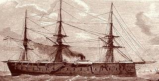 La fragata Arapiles y Alejandría en el año 1871