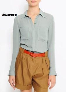Olivia Palermo, camisa de mango, falda de Topshop, capazo de paja y tan chic!!