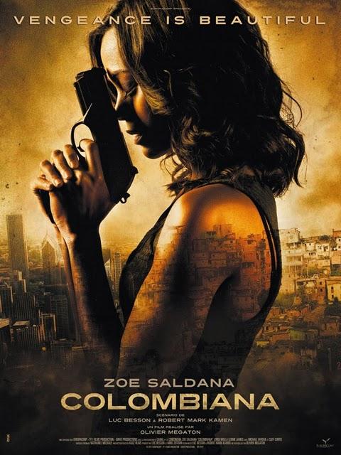 Póster de 'Colombiana': Zoe Saldana es de armas tomar....