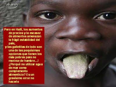 COMER TIERRA SI. BEBER AGUA DE MAR NO. COMER TIERRA SI. BEBER AGUA DE MAR NO.