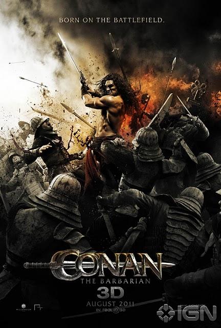 Sangriento póster de 'Conan, the barbarian' ('Conan, el bárbaro')