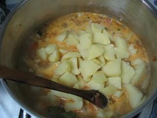 Sepia guisada con patatas Sepia guisada con patatas