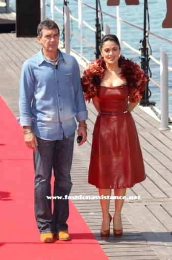 Cannes 2011: Antonio Banderas y Salma Hayek promocionan 'Puss in Boots'