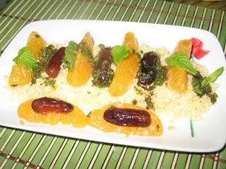 Ensalada mozárabe de cous-cous con naranja, dátiles y menta. NarSafor y Dismuco Ensalada mozárabe de cous-cous con naranja, dátiles y menta. NarSafor y Dismuco