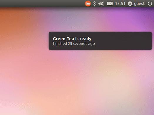 Lindo e ingenioso – applet Tea Time (temporizador) para Unity Launcher (Linux)