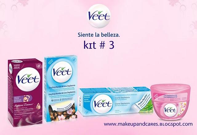 Makeup and Cares te invita a participar en el sorteo de 3 kits de productos Veet. Makeup and Cares te invita a participar en el sorteo de 3 kits de productos Veet.
