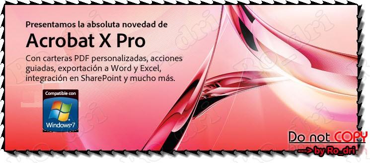 Adobe Acrobat Pro X v10.0.3 (Final + Español + Full)