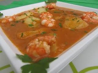 PATATAS CON LANGOSTINOS PATATAS CON LANGOSTINOS