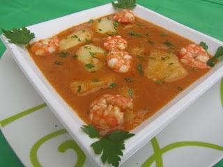 PATATAS CON LANGOSTINOS PATATAS CON LANGOSTINOS