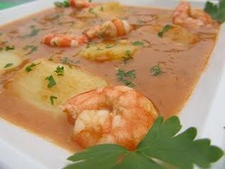 PATATAS CON LANGOSTINOS PATATAS CON LANGOSTINOS