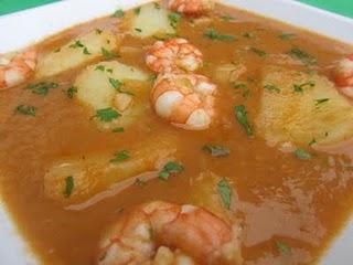 PATATAS CON LANGOSTINOS PATATAS CON LANGOSTINOS