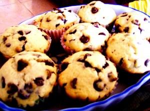 muffins de chispas de chocolate Muffins de chispas de chocolate