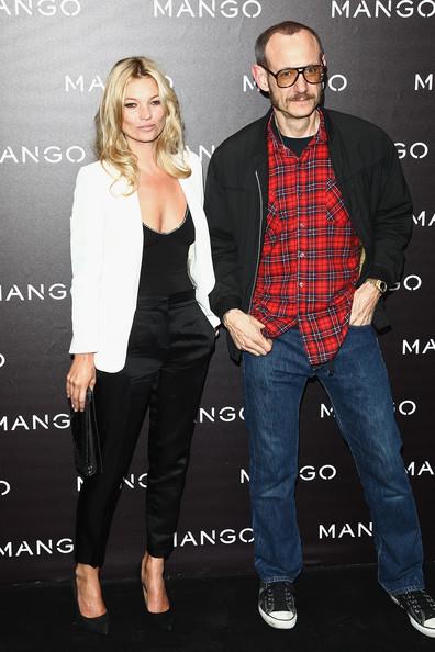 MANGO NEW COLLECTION WITH KATE MOSS Kate Moss Kate Moss and Terry Richardson attend the Mango new collection launch at Centre Pompidou on May 17, 2011 in Paris, France.