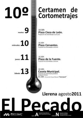 certamen el pecado X Certamen de Cortometrajes ‘El Pecado 2011′