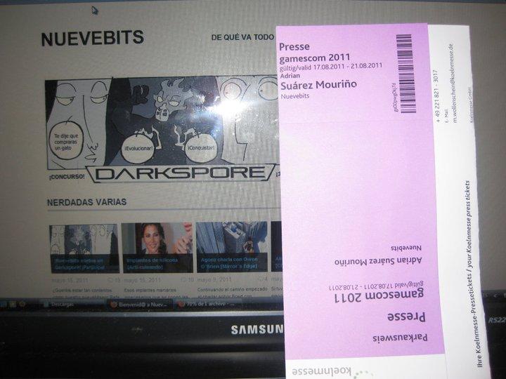Nuevebits acreditados para la Gamescom 2011! Nuevebits acreditados para la Gamescom 2011!