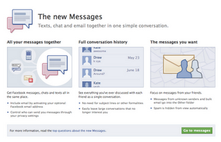 Facebook presenta su nueva aplicación de mensajes Facebook presenta su nueva aplicación de mensajes