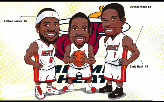 Los chicos malos de Miami Heat.