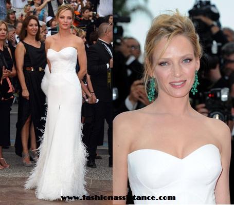 Uma Thurman, espléndida en cada una de sus apariciones durante el Festival de Cannes 2011