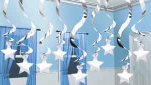 decorados-espirales-estrella-plata Una fiesta Guerra de las Galaxias