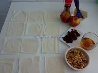 Mini Strudel de manzana con nueces Mini Strudel de manzana con nueces