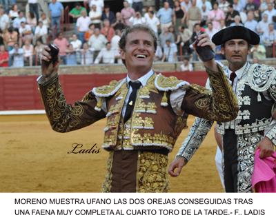 CÓRDOBA 3ª DE ABONO: JOSE LUIS MORENO ABRE LA PUERTA GRANDE CÓRDOBA 3ª DE ABONO: JOSE LUIS MORENO ABRE LA PUERTA GRANDE