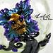 Crafts & Beauty Diablo Daisy - Day of the Dead art bottle