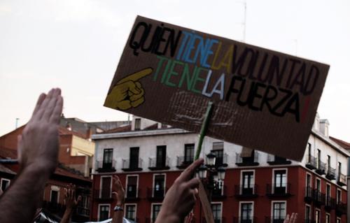 Valladolid se echa a la calle en protesta por los sucesos de Barcelona