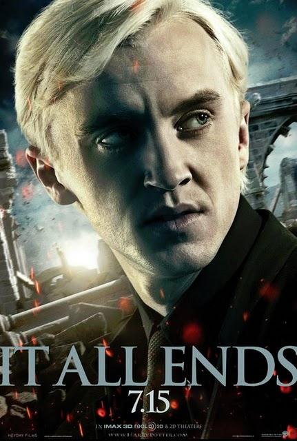 Póster individual de 'Harry Potter and the Deathly Hallows: Part 2' dedicado a Draco Malfoy Póster individual de 'Harry Potter and the Deathly Hallows: Part 2' dedicado a Draco Malfoy