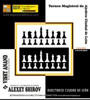 Anand y Shirov por el Magistral de León 2011