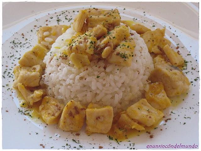 Pollo a la naranja Pollo a la naranja