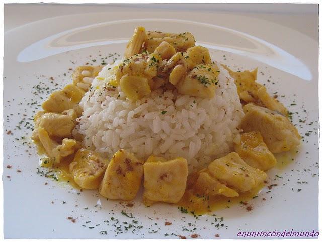 Pollo a la naranja Pollo a la naranja