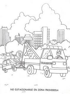 DIBUJOS PARA COLOREAR DE EDUCACIÓN VIAL DIBUJOS PARA COLOREAR DE EDUCACIÓN VIAL