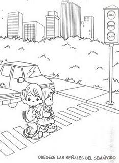 DIBUJOS PARA COLOREAR DE EDUCACIÓN VIAL DIBUJOS PARA COLOREAR DE EDUCACIÓN VIAL