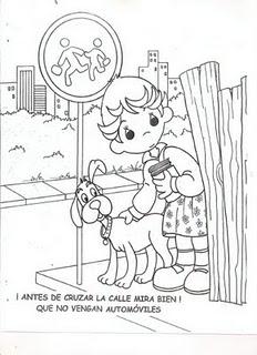 DIBUJOS PARA COLOREAR DE EDUCACIÓN VIAL DIBUJOS PARA COLOREAR DE EDUCACIÓN VIAL